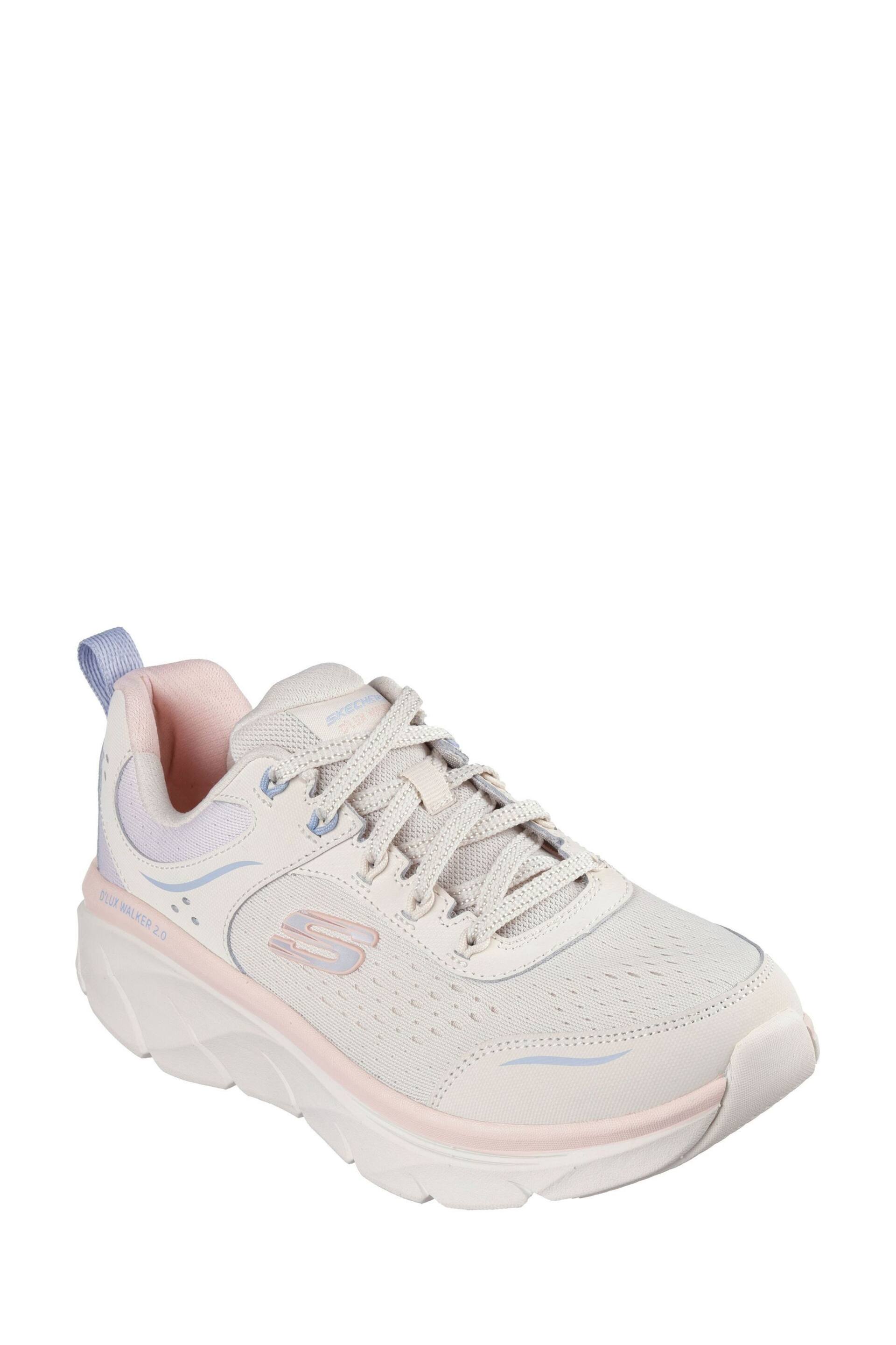 Skechers Natural D’Lux Walker 2.0 Daisy Doll Trainers - Image 3 of 5