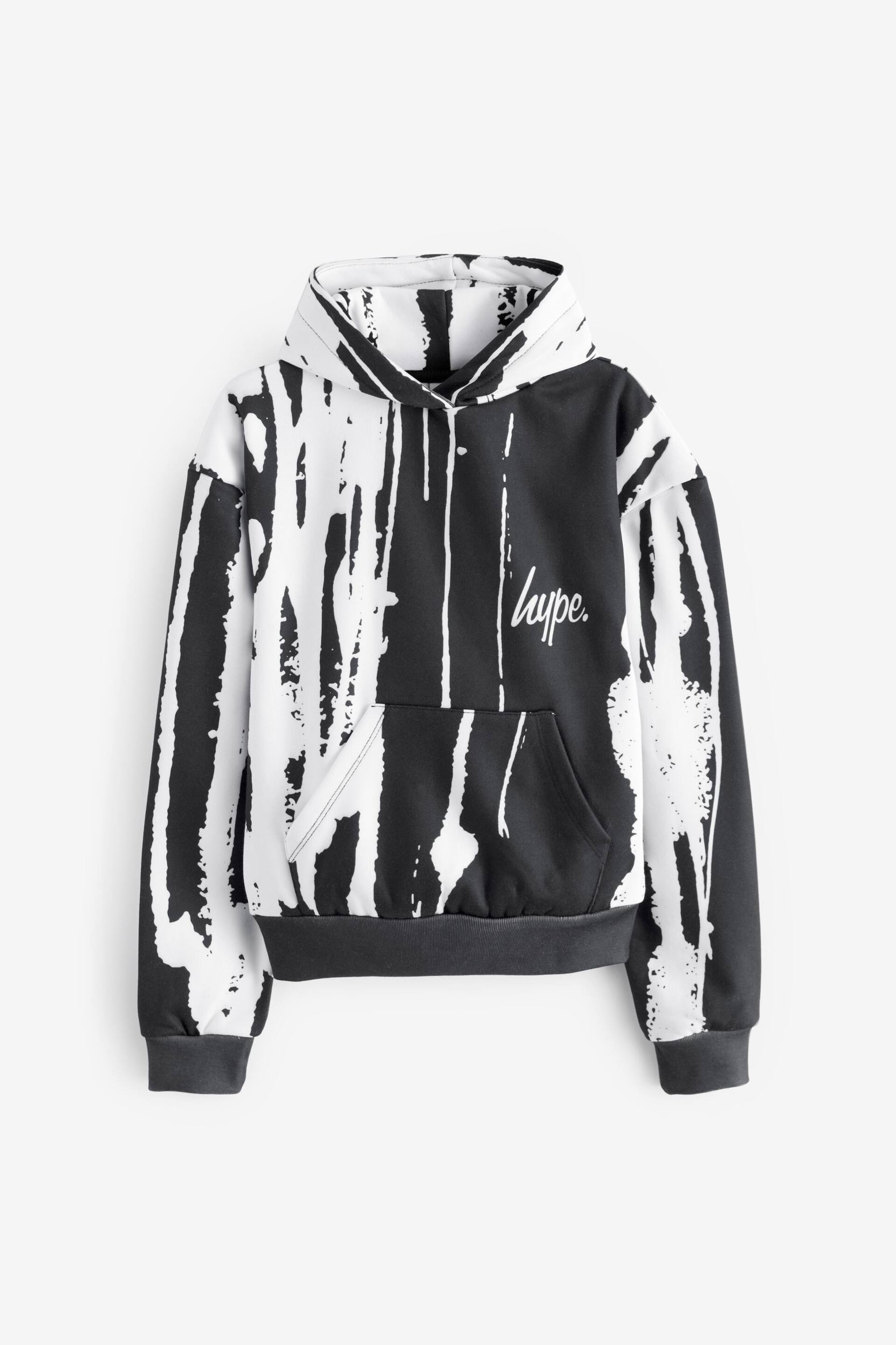 Hype. Boys Black Layered Earth Script Hoodie - Image 6 of 8