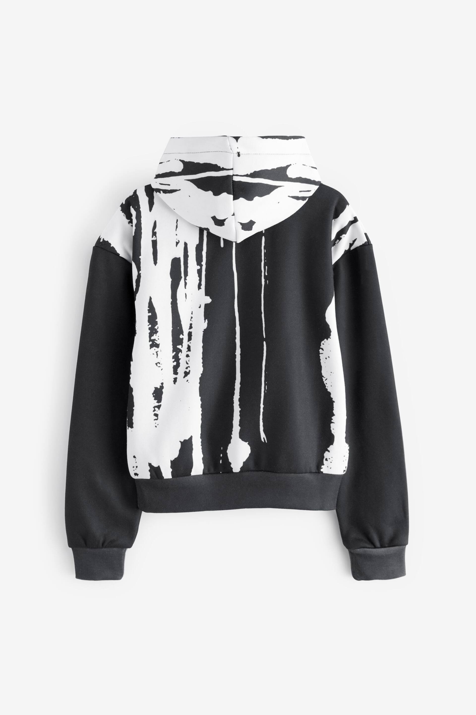 Hype. Boys Black Layered Earth Script Hoodie - Image 7 of 8