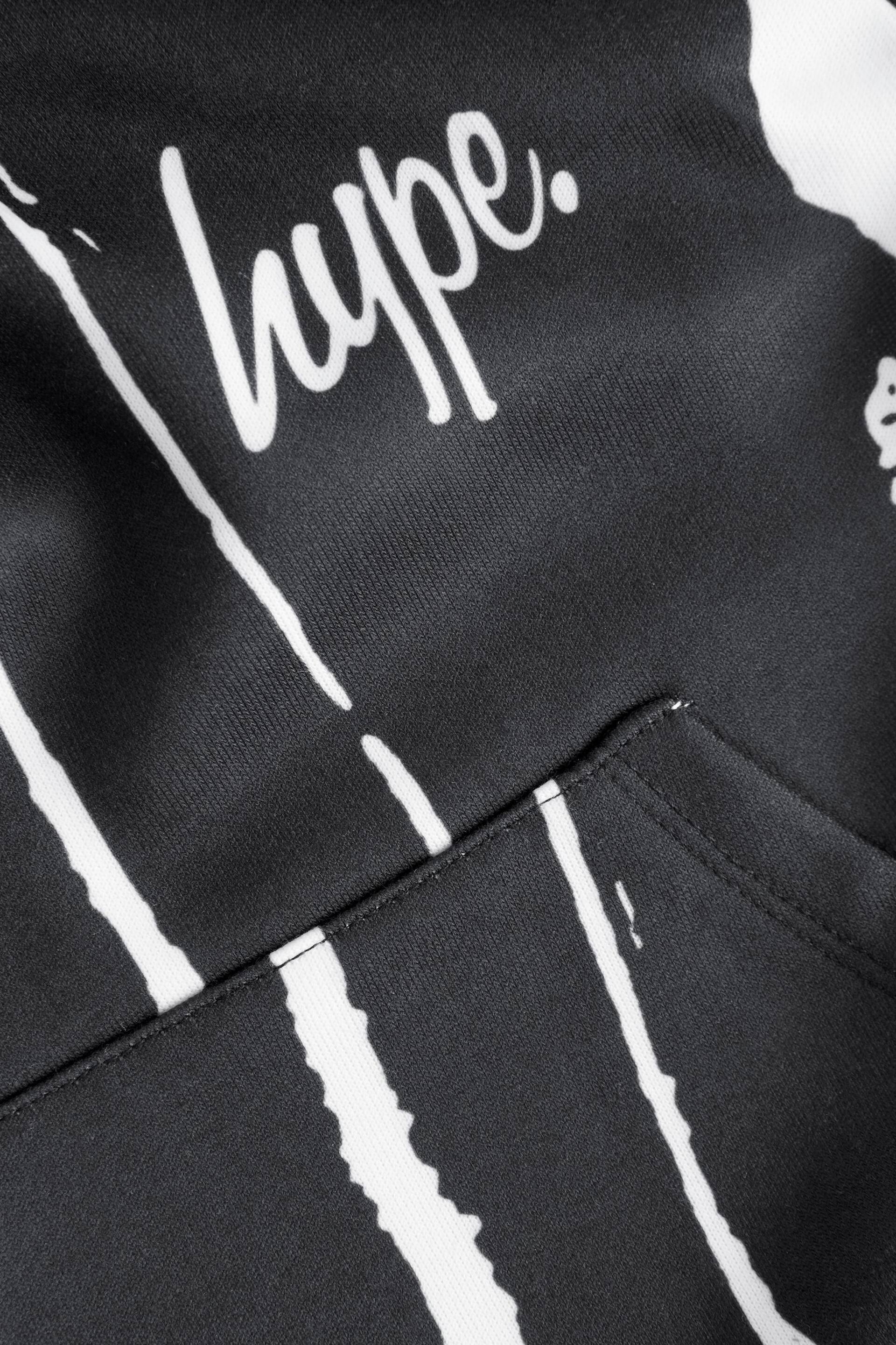 Hype. Boys Black Layered Earth Script Hoodie - Image 8 of 8