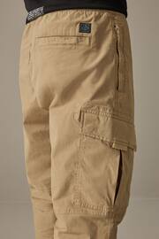 Light Tan Regular Tapered Stretch Utility Cargo Trousers - Image 5 of 11