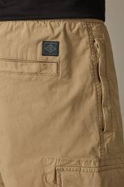 Light Tan Regular Tapered Stretch Utility Cargo Trousers - Image 6 of 11