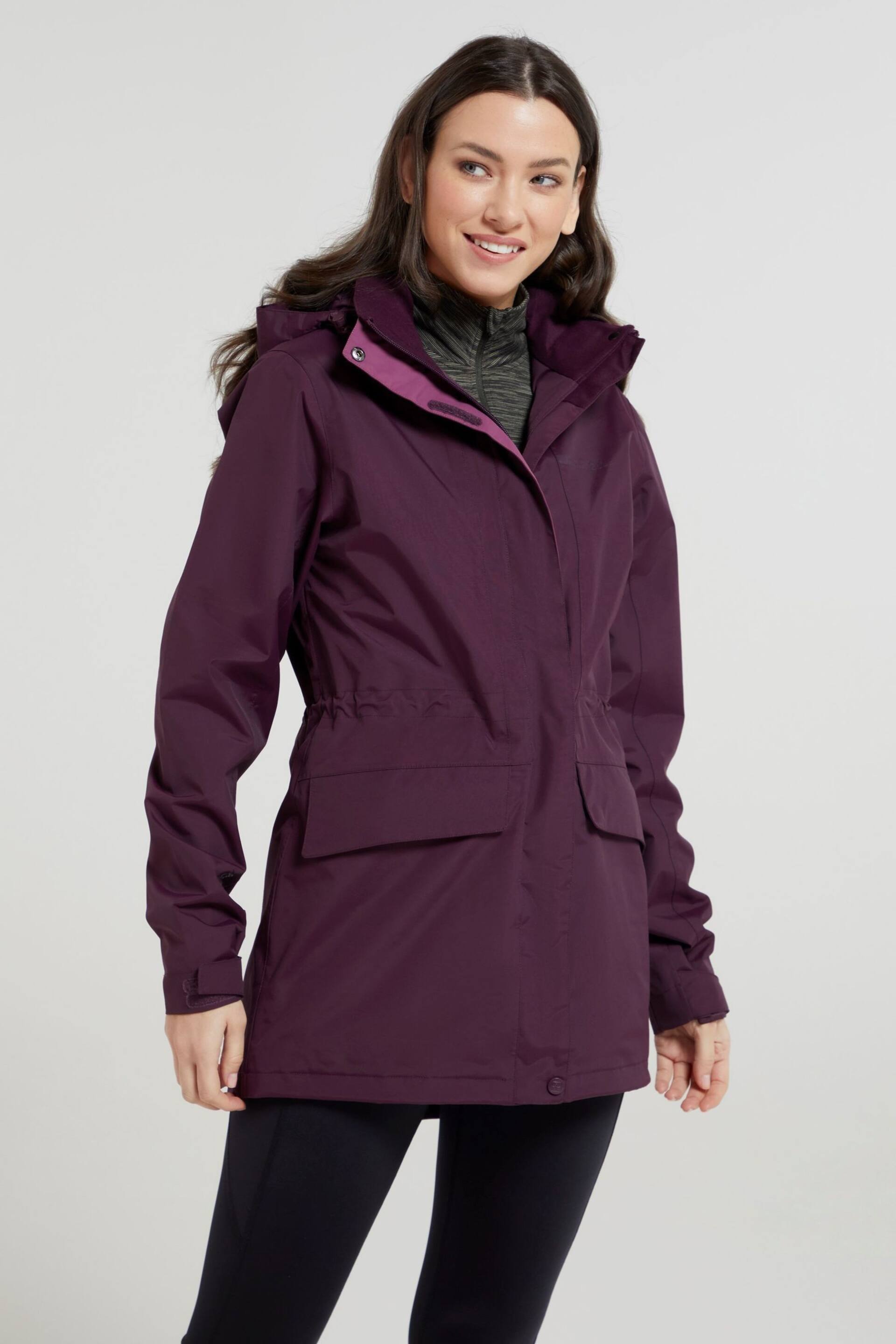 Mountain Warehouse Purple Womens Glacial Extreme Waterproof Jacket - Image 1 of 4
