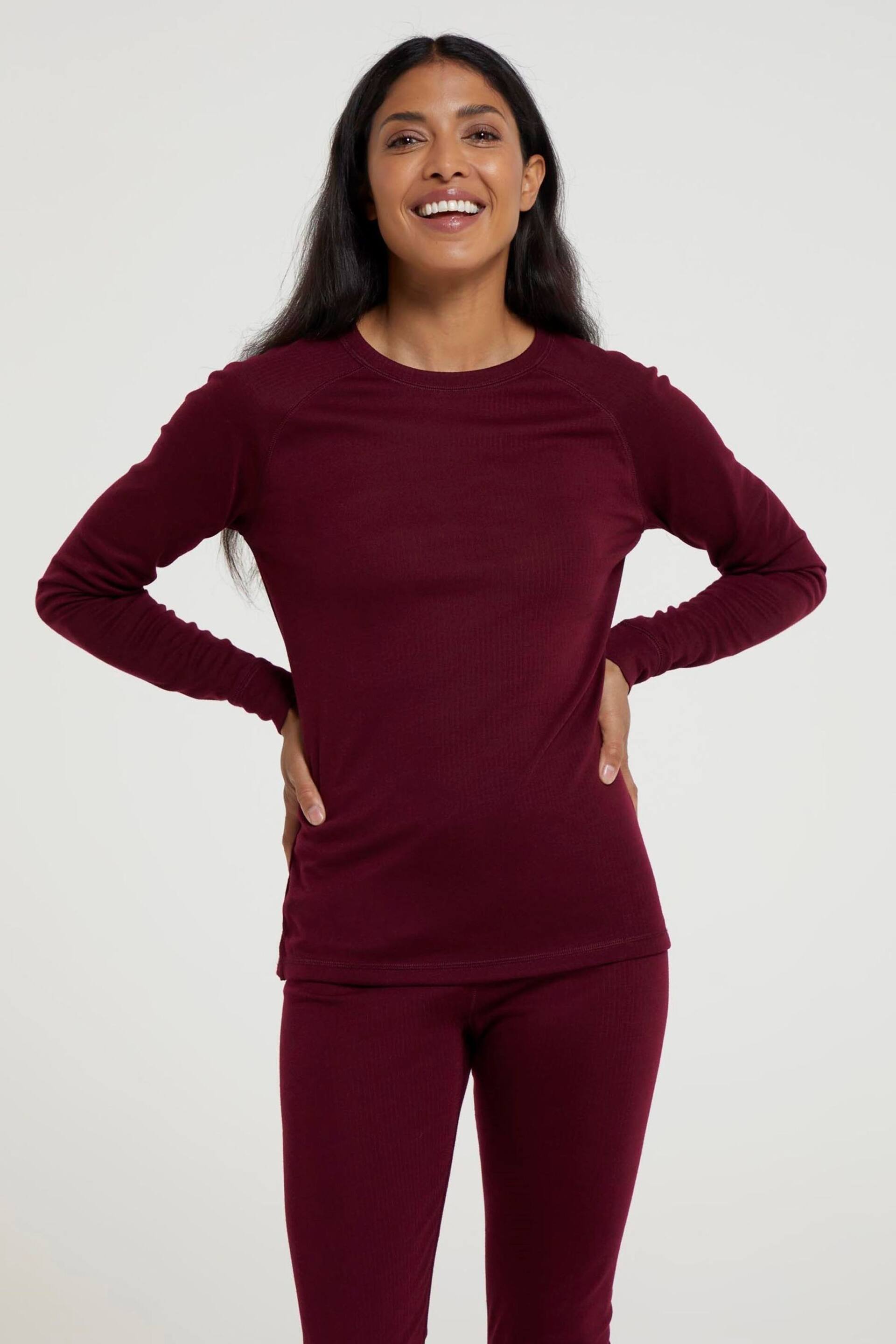 Mountain Warehouse Pink Womens Talus Round Neck Thermal Top - Image 1 of 7