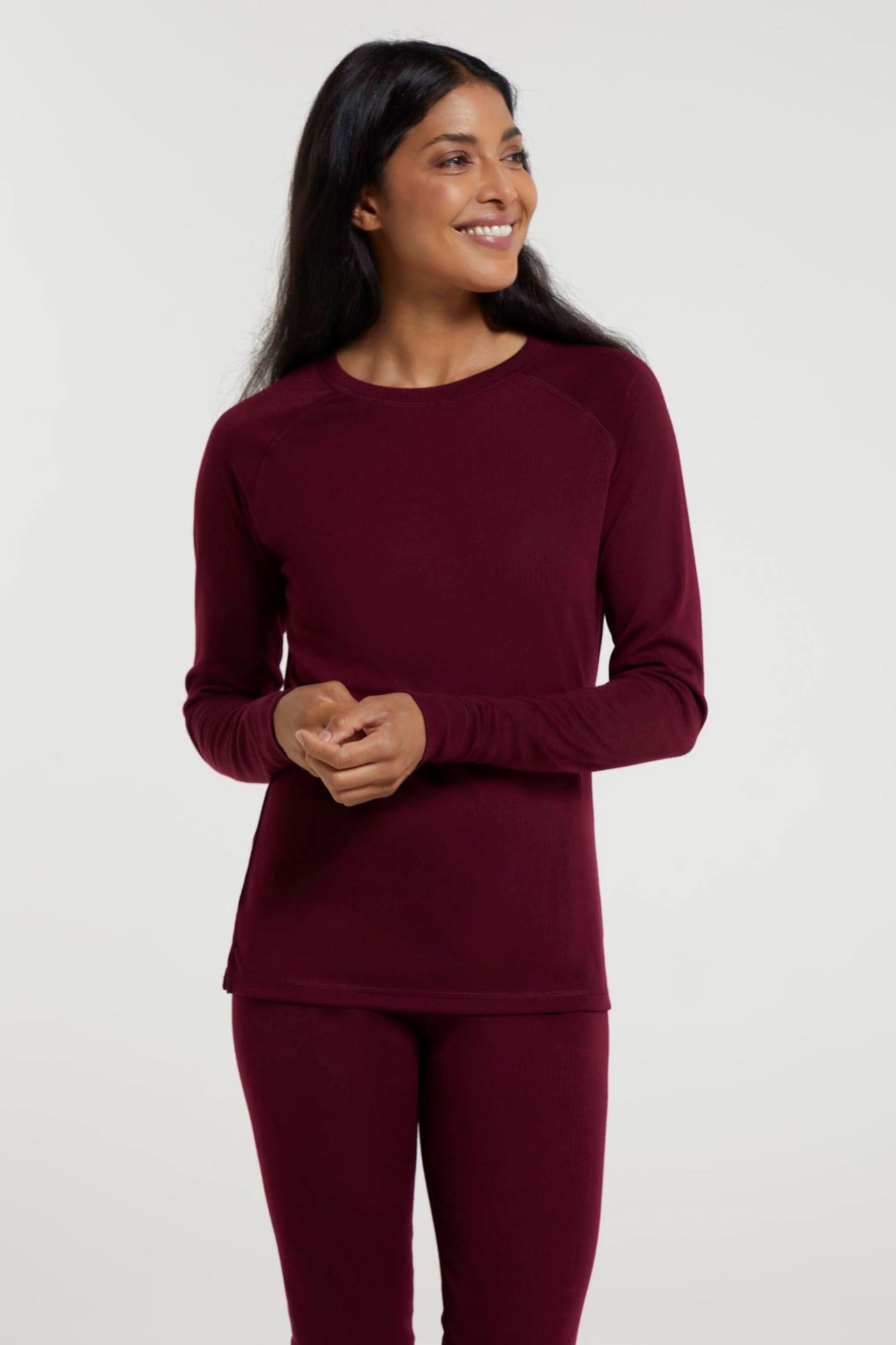 Mountain Warehouse Pink Womens Talus Round Neck Thermal Top - Image 3 of 7