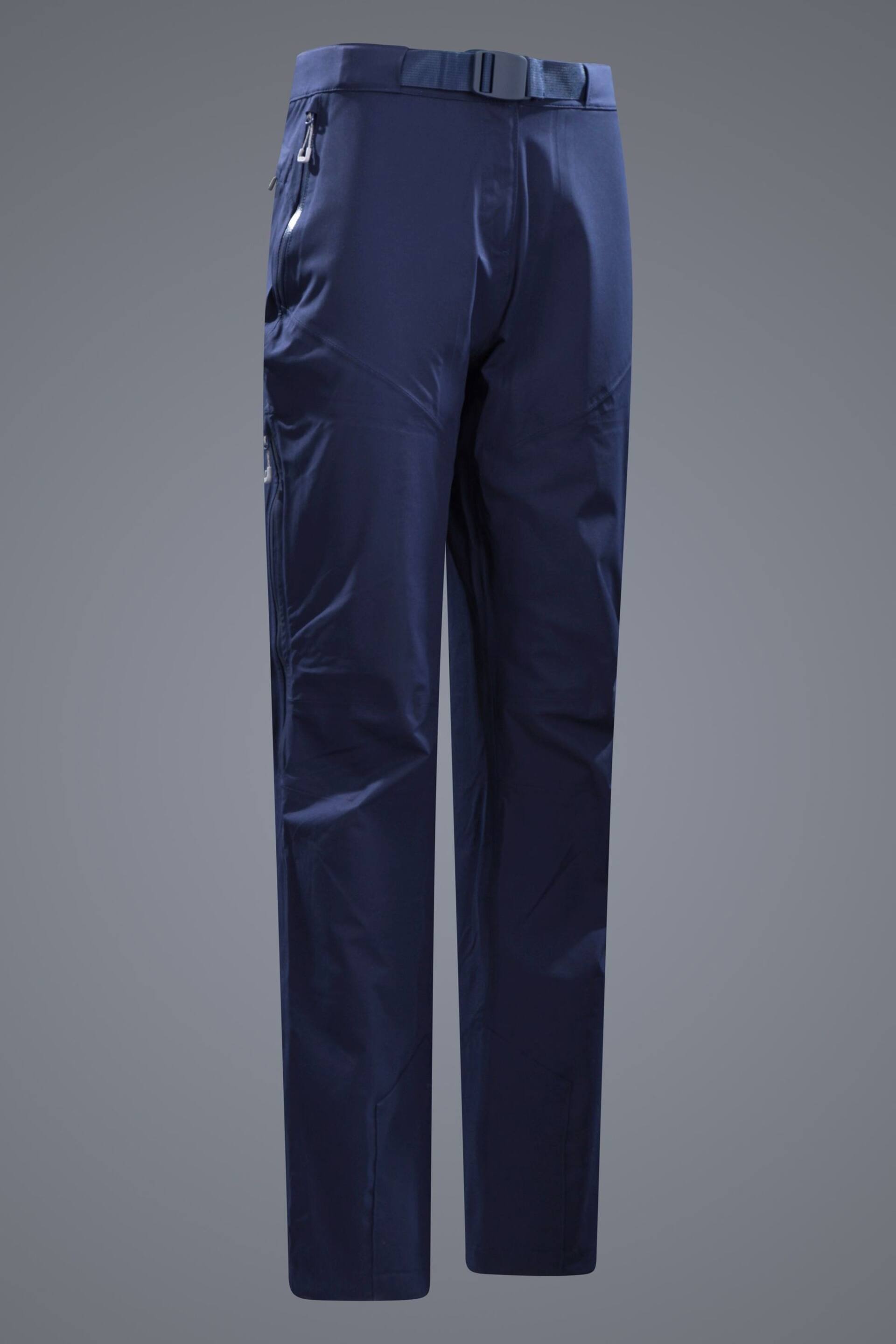 Mountain Warehouse Blue Womens Ultra Super Waterproof Trousers - Image 3 of 3