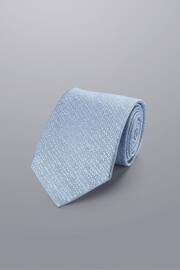 Charles Tyrwhitt Blue Silk Wool Blend Tie - Image 1 of 2
