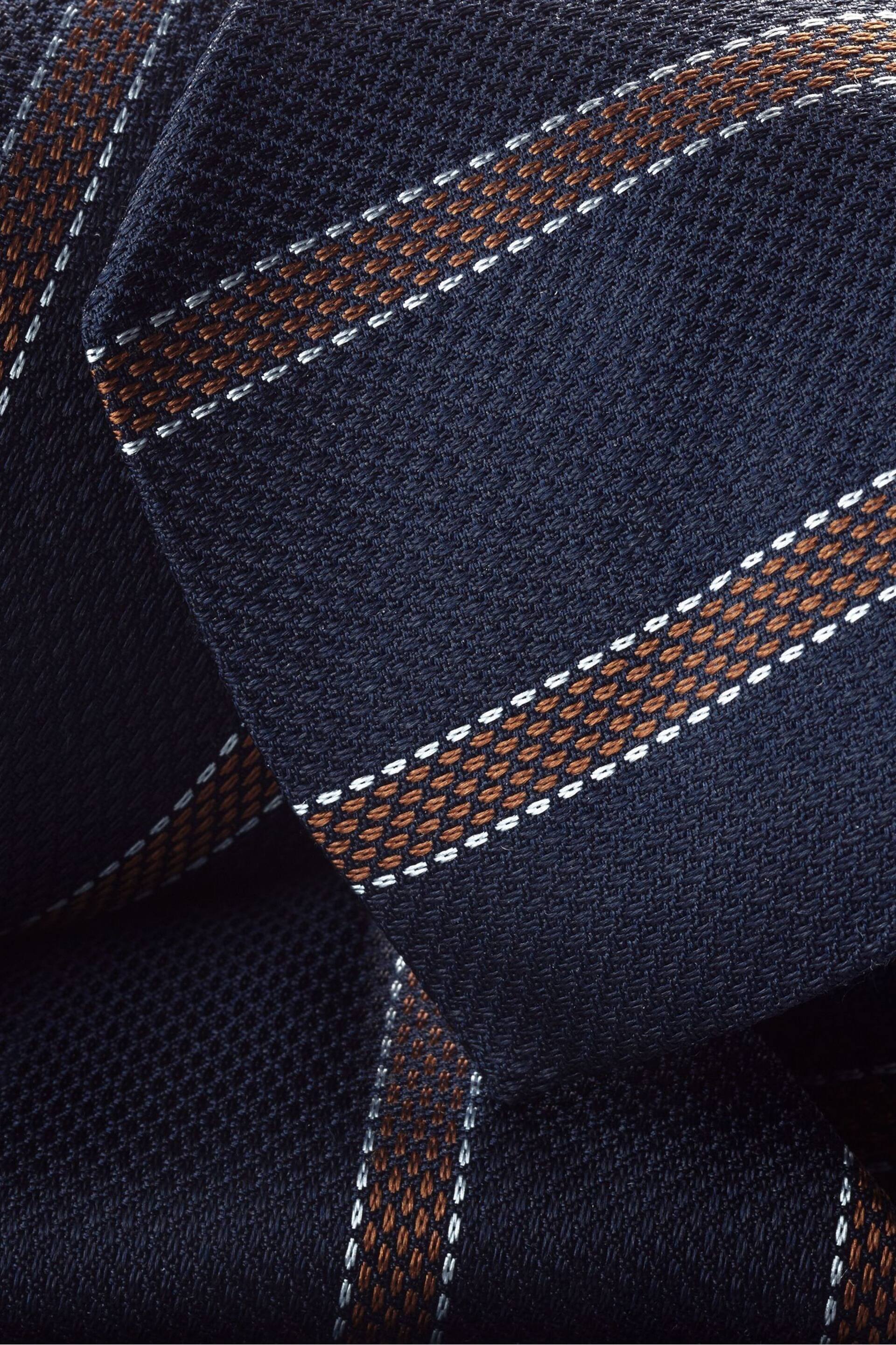 Charles Tyrwhitt Blue Silk Stripe Tie - Image 2 of 2