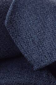 Charles Tyrwhitt Dark Blue Silk Wool Blend Tie - Image 2 of 2