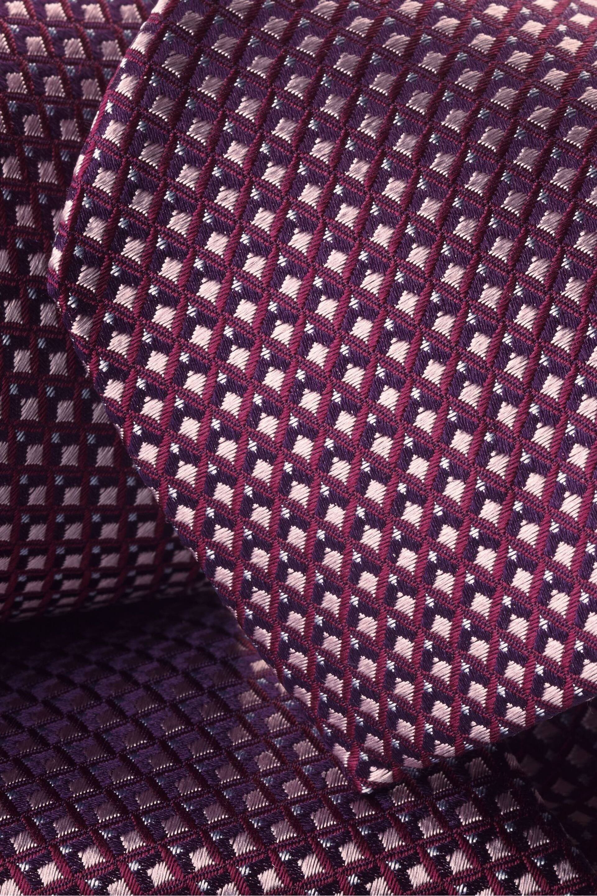 Charles Tyrwhitt Pink Semi Plain Silk Stain Resistant Pattern Tie - Image 2 of 2
