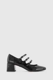Office Black Multi Strap Mary Jane Block Heel Shoes - Image 1 of 4