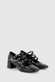 Office Black Multi Strap Mary Jane Block Heel Shoes - Image 2 of 4