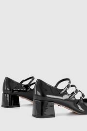 Office Black Multi Strap Mary Jane Block Heel Shoes - Image 3 of 4