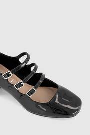 Office Black Multi Strap Mary Jane Block Heel Shoes - Image 4 of 4