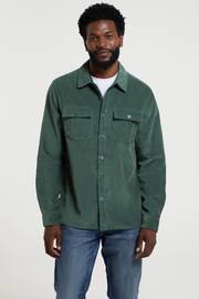 Mountain Warehouse Green Mens Farrow Cord Long Sleeve Shirt - Image 1 of 5