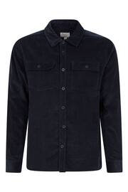 Mountain Warehouse Blue Dark Mens Farrow Cord Long Sleeve Shirt - Image 2 of 6