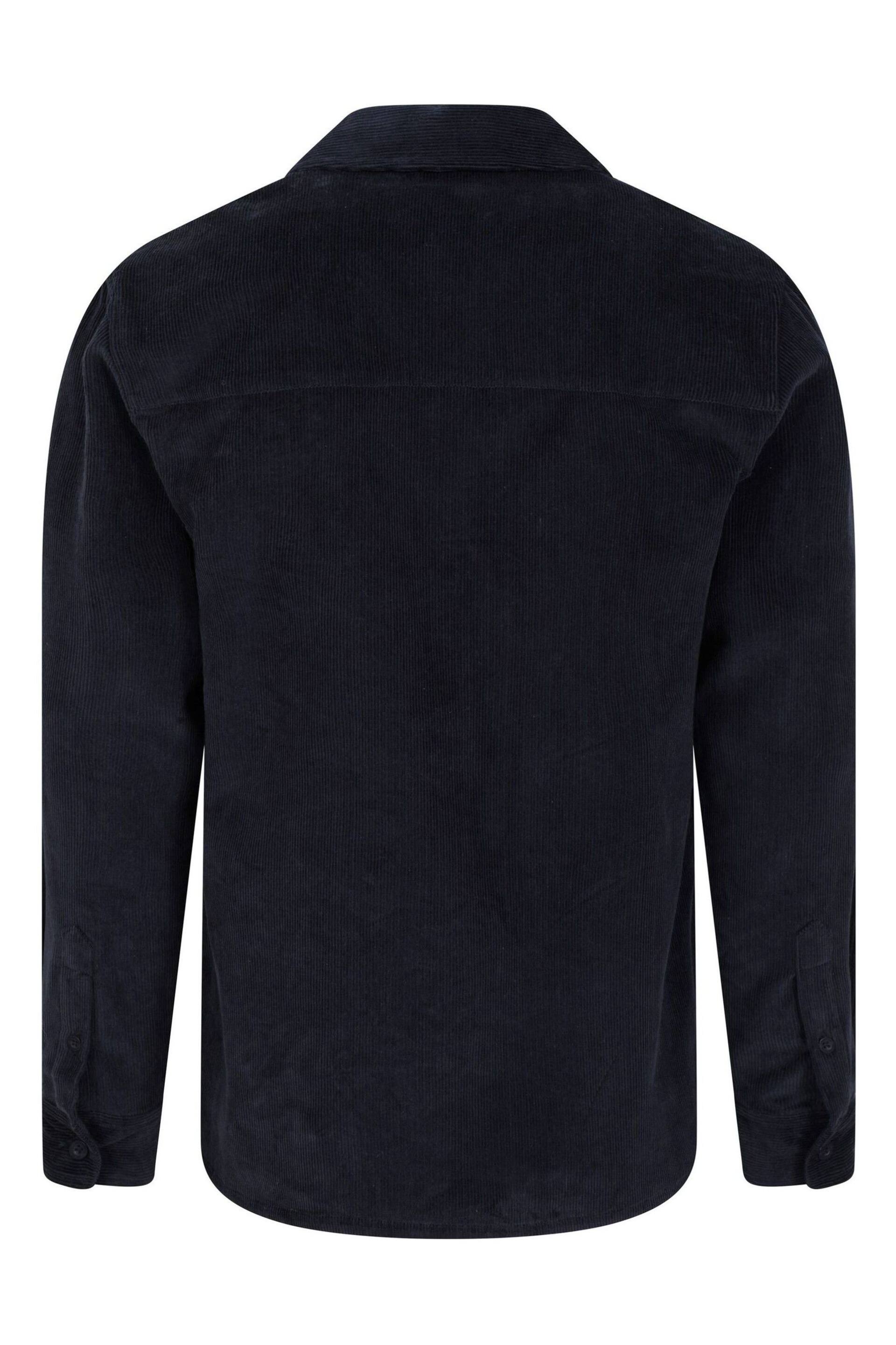 Mountain Warehouse Blue Dark Mens Farrow Cord Long Sleeve Shirt - Image 4 of 6