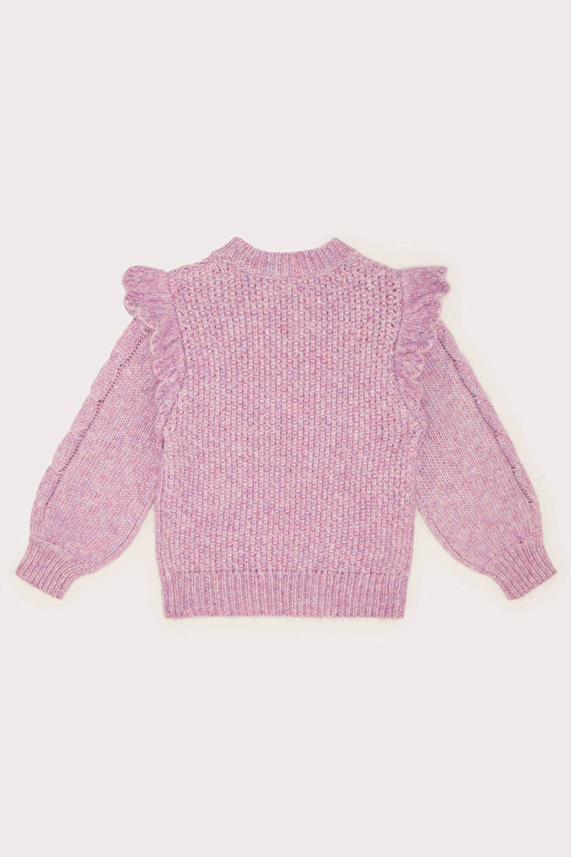 Monsoon Purple Boutique Knit Scallop Jumper - Image 2 of 3