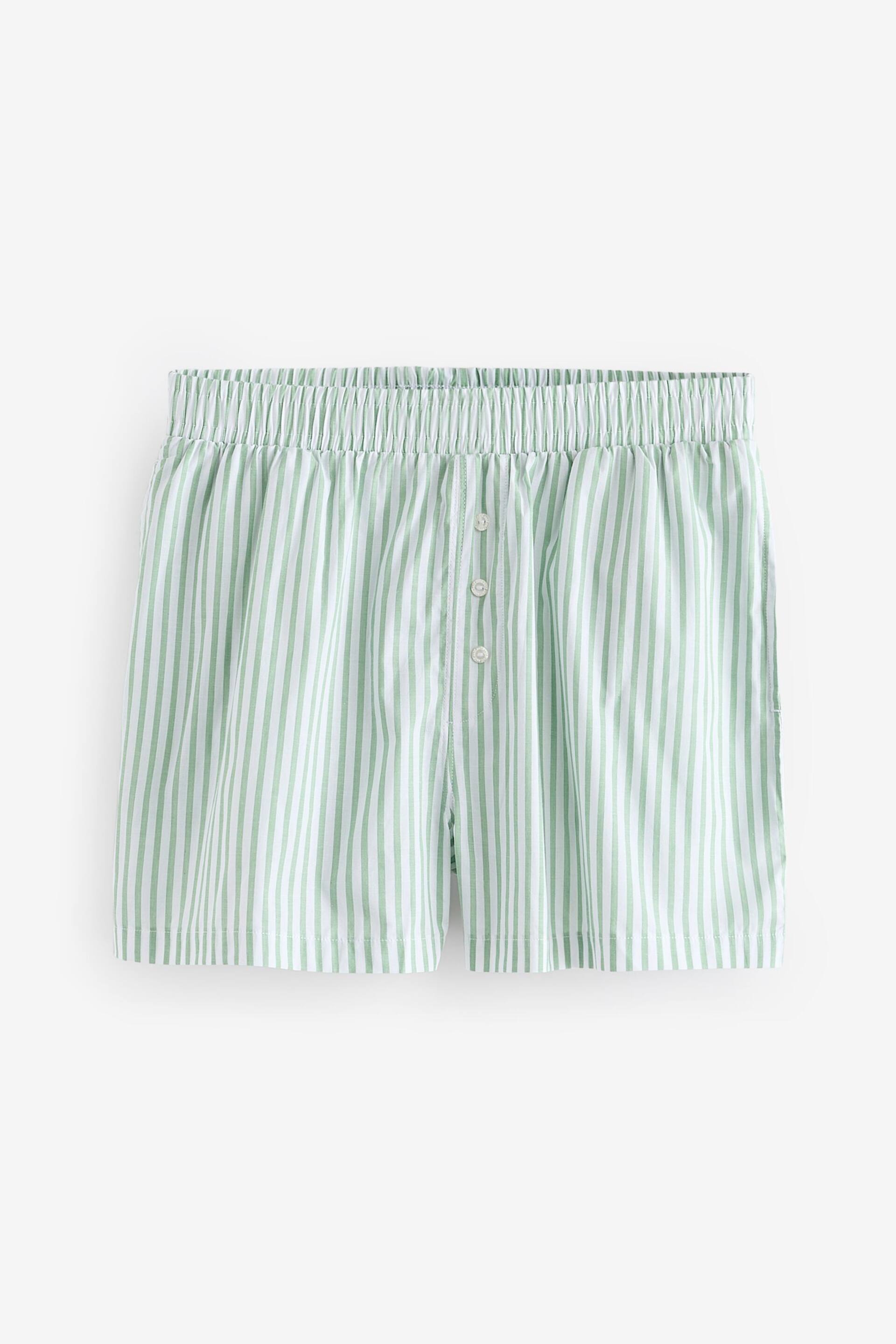 self. Green Rib Vest Short Pyjamas Set - Image 9 of 11