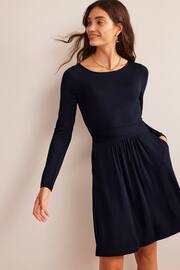 Boden Navy Blue Abigail Jersey Dress - Image 1 of 5