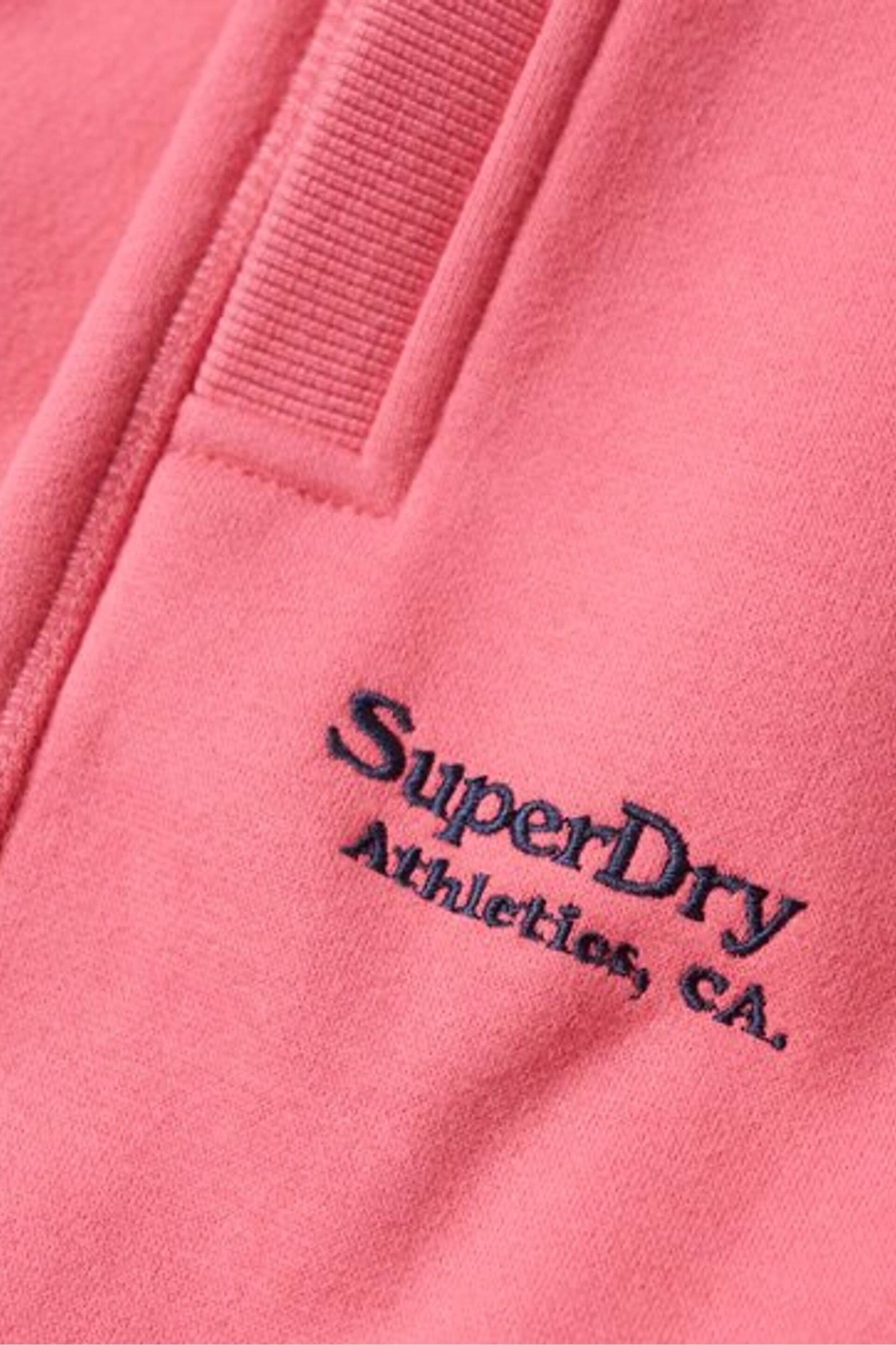 Superdry off pink Essential Logo Joggers - Image 6 of 6