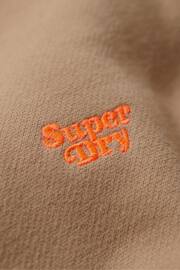 Superdry Brown Vintage Logo Embroidered Half Zip Sweatshirt - Image 5 of 5