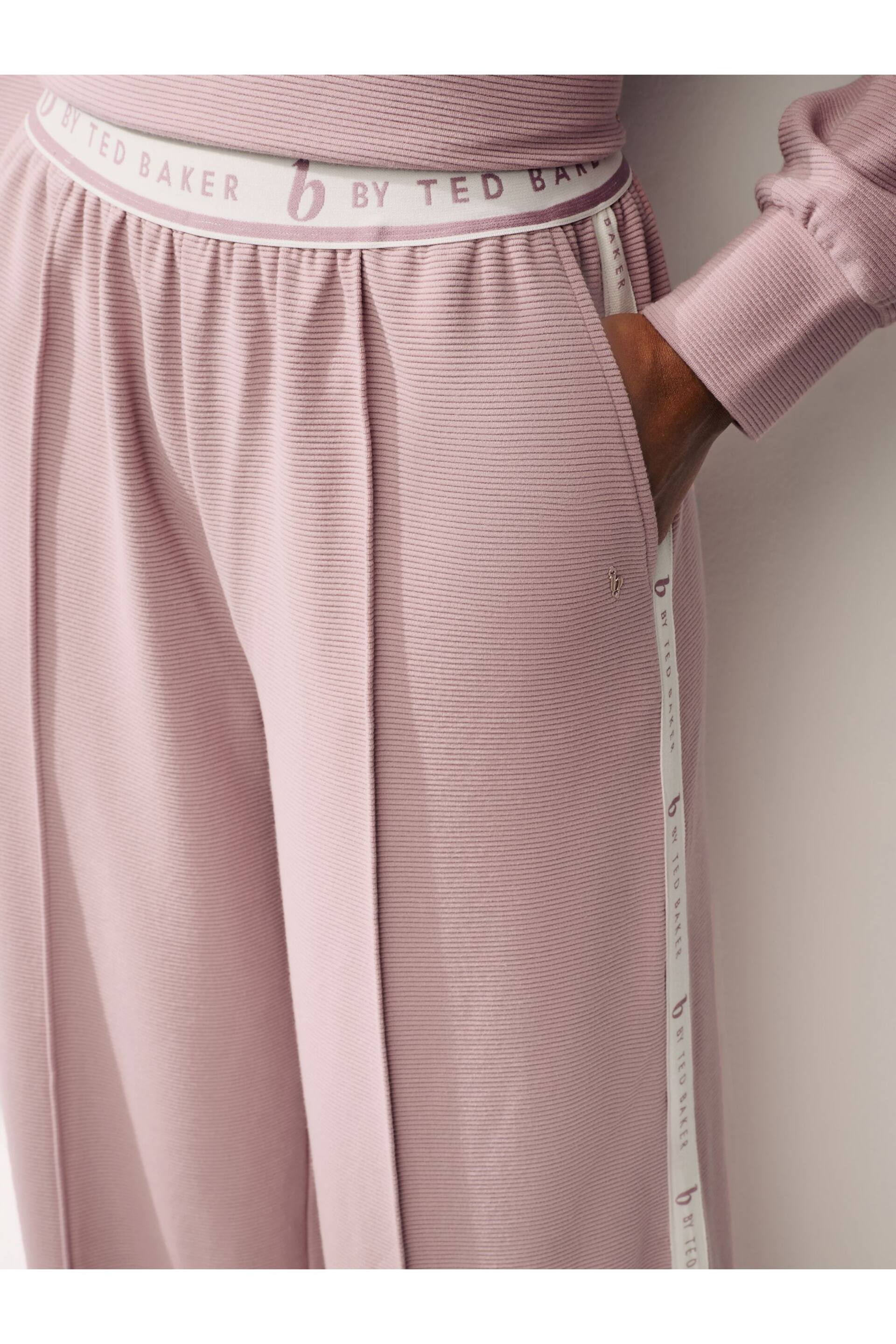 B by Ted Baker Ribbed Wide Leg Joggers - Image 5 of 5