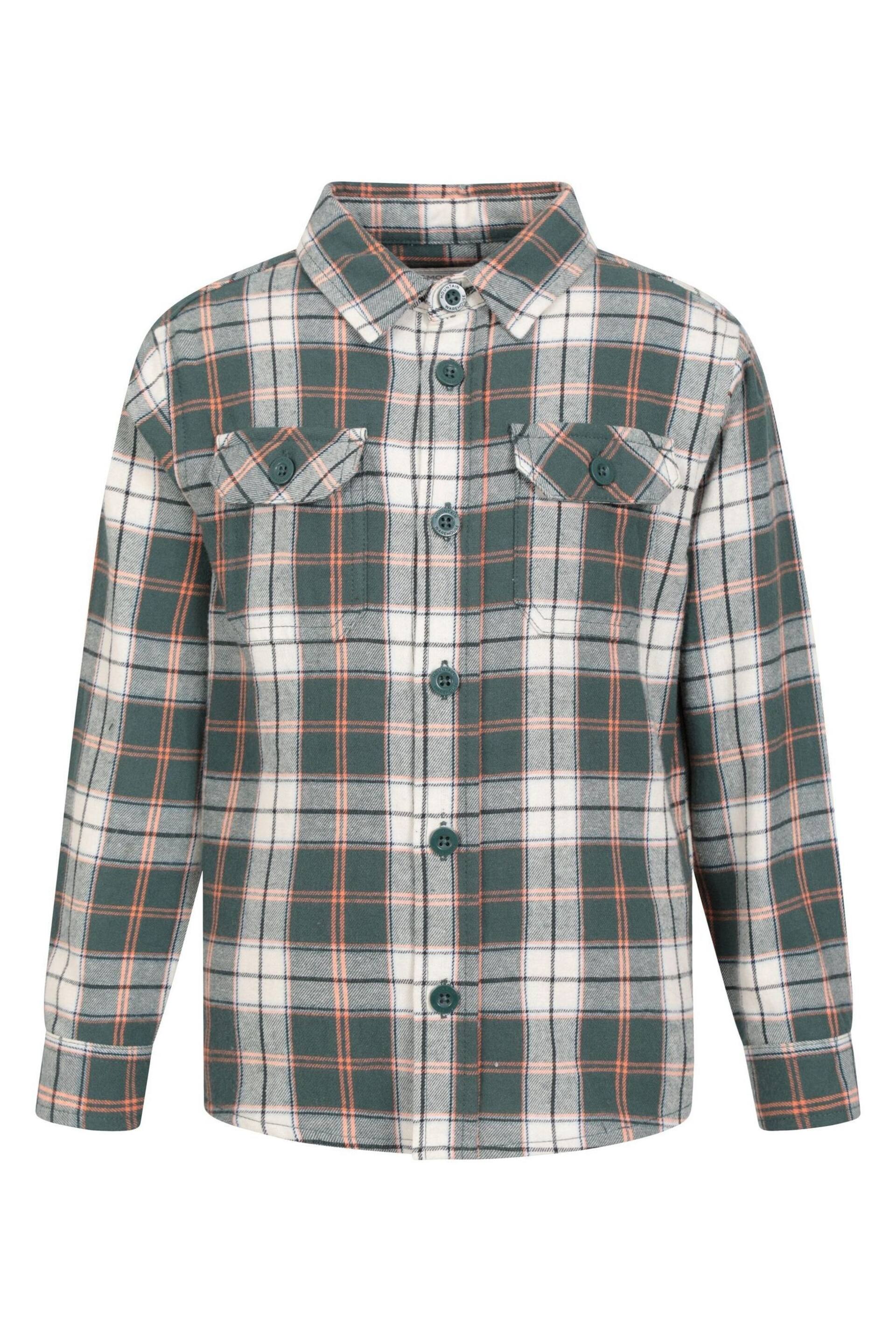 Mountain Warehouse Green Kids Flannel Check Shirt - Image 1 of 5