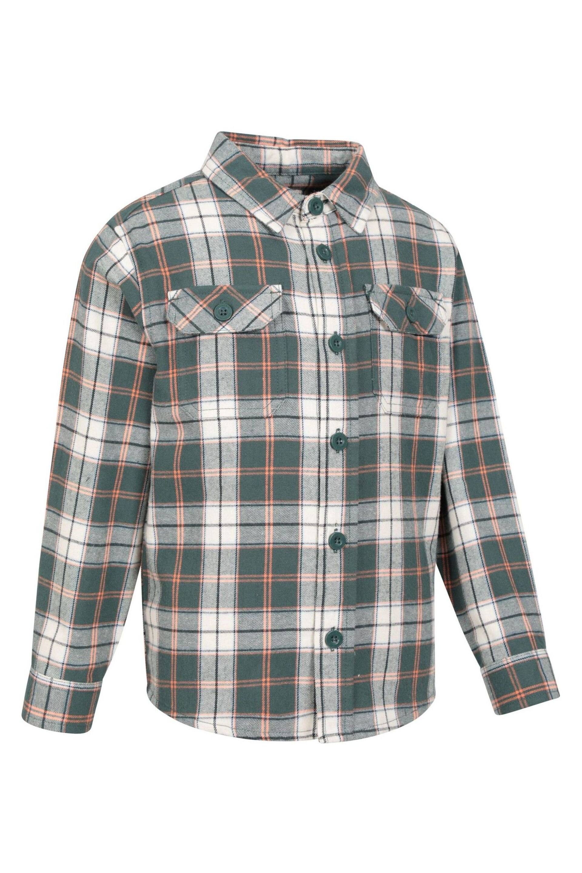 Mountain Warehouse Green Kids Flannel Check Shirt - Image 2 of 5