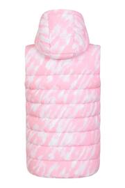 Mountain Warehouse Pink Kids Jewel Water Resistant Hooded Gilet - Image 2 of 5
