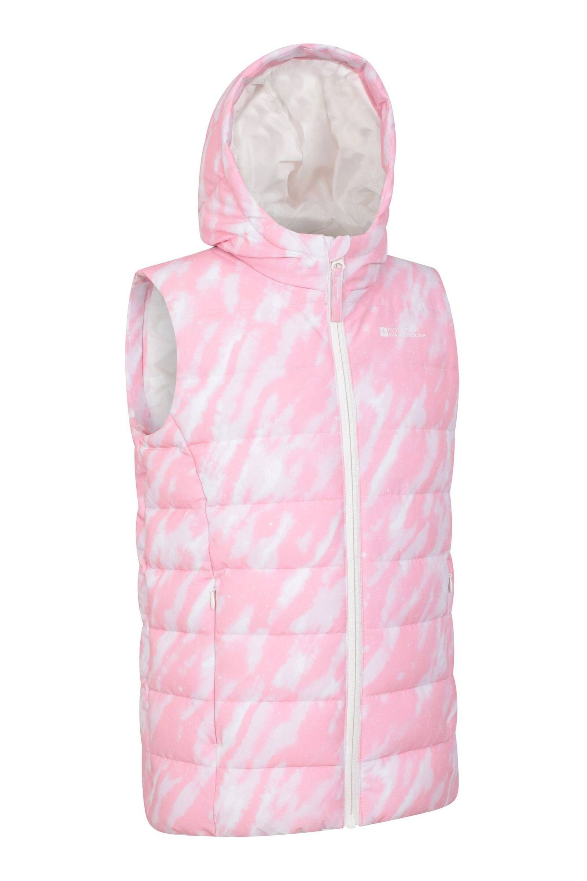 Mountain Warehouse Pink Kids Jewel Water Resistant Hooded Gilet - Image 3 of 5