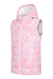 Mountain Warehouse Pink Kids Jewel Water Resistant Hooded Gilet - Image 4 of 5