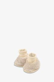 The Little Tailor Plush Lined Sherpa Fleece Borg Baby Booties - Image 2 of 4