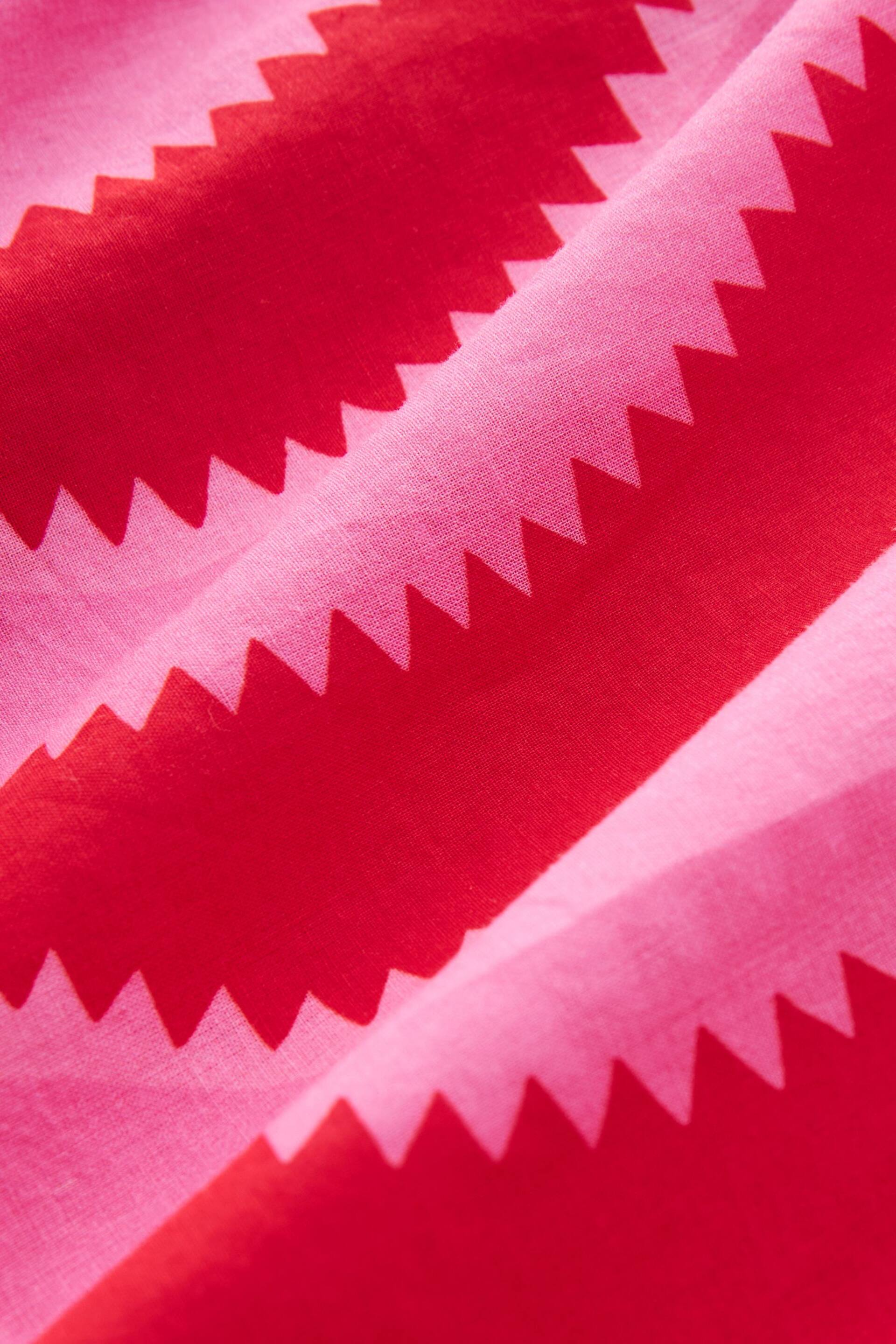 Cath Kidston Pink/Red Swirl Print Kaftan Dress - Image 5 of 6