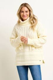 Brakeburn Cream Alba Tassel Knitted Jumper - Image 1 of 4