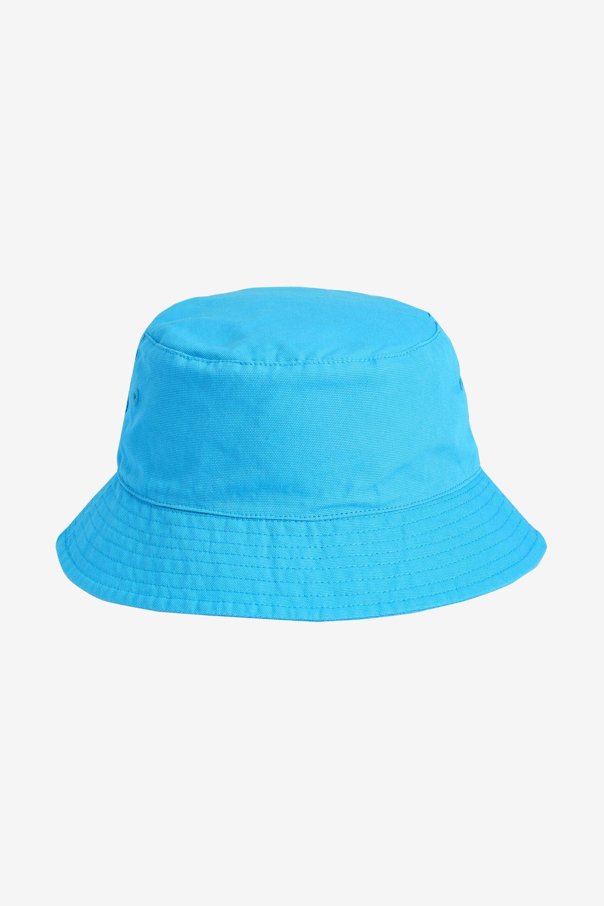Turquoise Blue Canvas Bucket Hat (3mths-16yrs) - Image 1 of 2