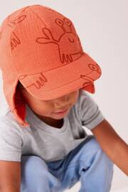 Orange Crab Print Legionnaire Hat (3mths-10yrs) - Image 2 of 4
