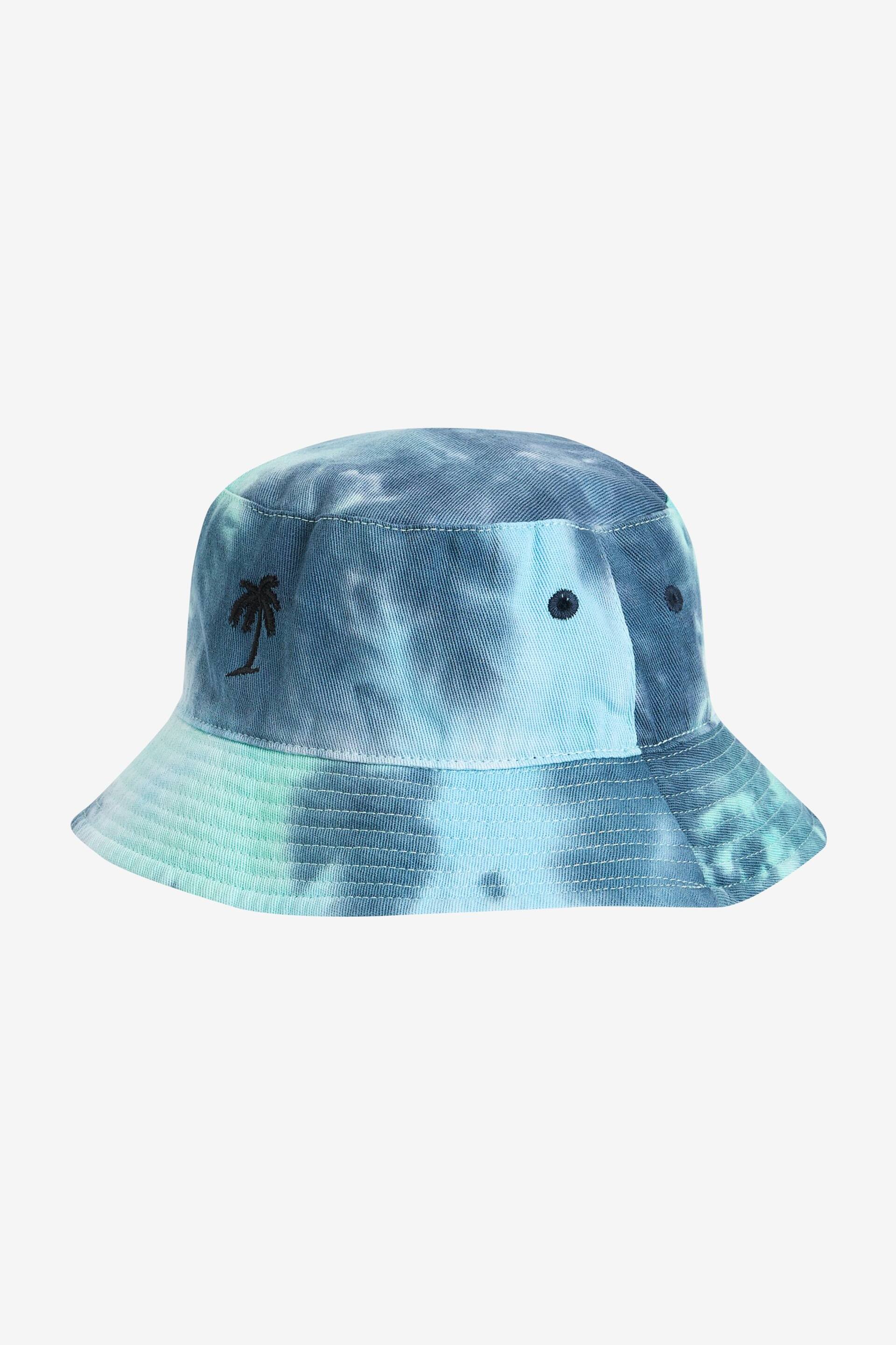 Blue/Green Tie Dye Bucket Hat (1-16yrs) - Image 3 of 4