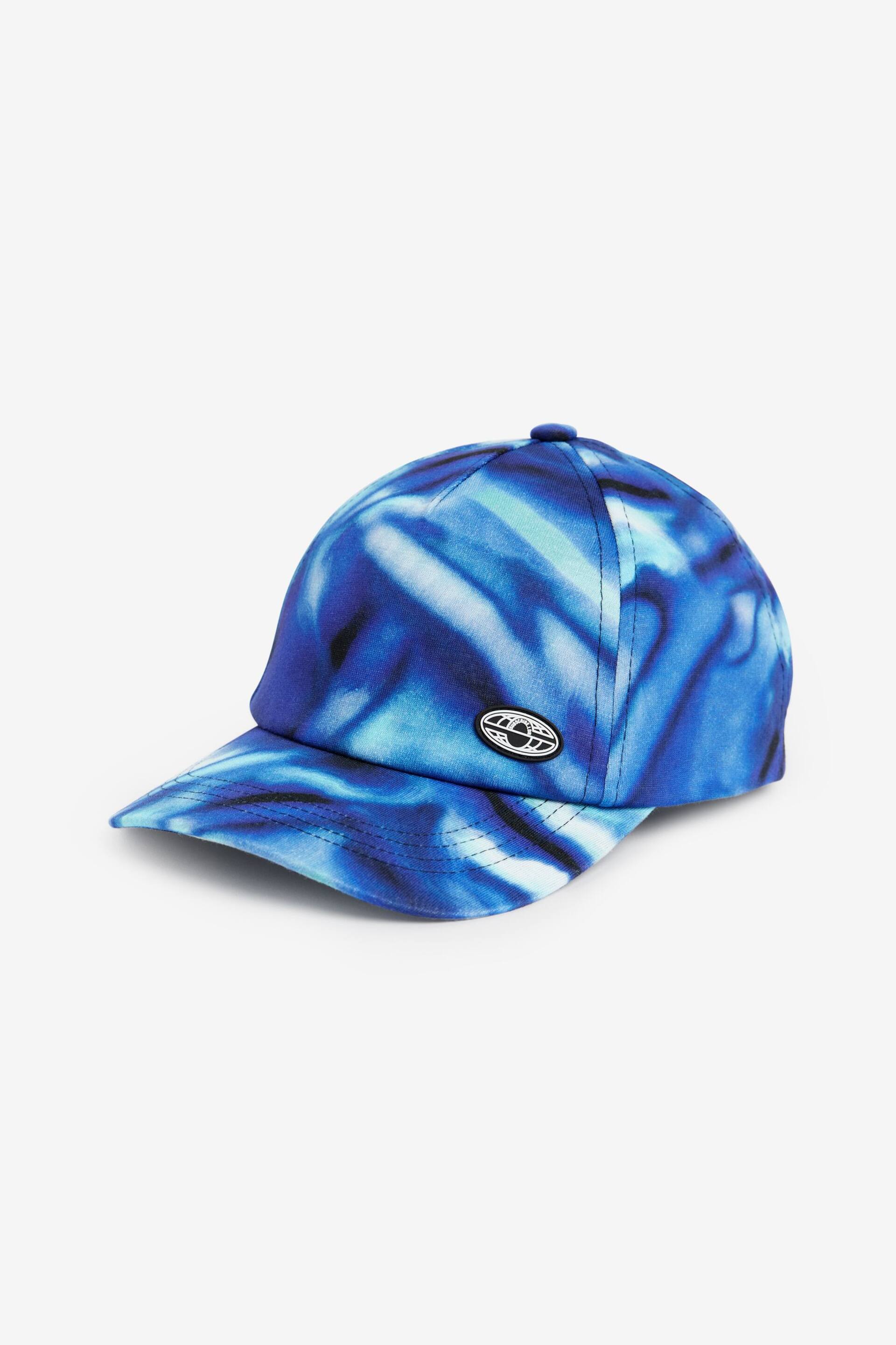 Blue Glitch Print Baseball Cap (1-16yrs) - Image 3 of 4
