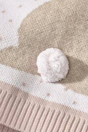 The White Company Pink Pom Bunny Baby Blanket - Image 2 of 3