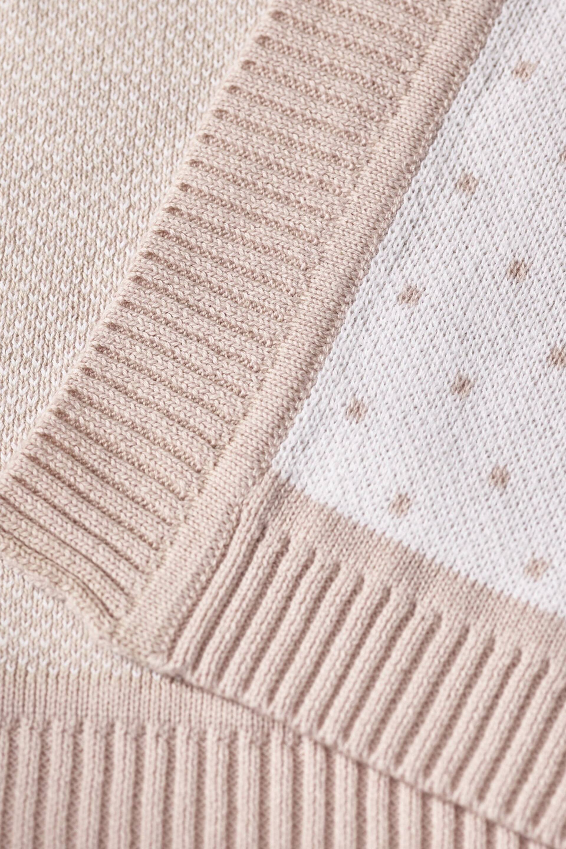 The White Company Pink Pom Bunny Baby Blanket - Image 3 of 3