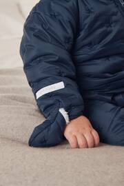 The White Company Blue Star Quilted Pramsuit - Image 2 of 4