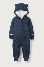 The White Company Blue Star Quilted Pramsuit - Image 3 of 4