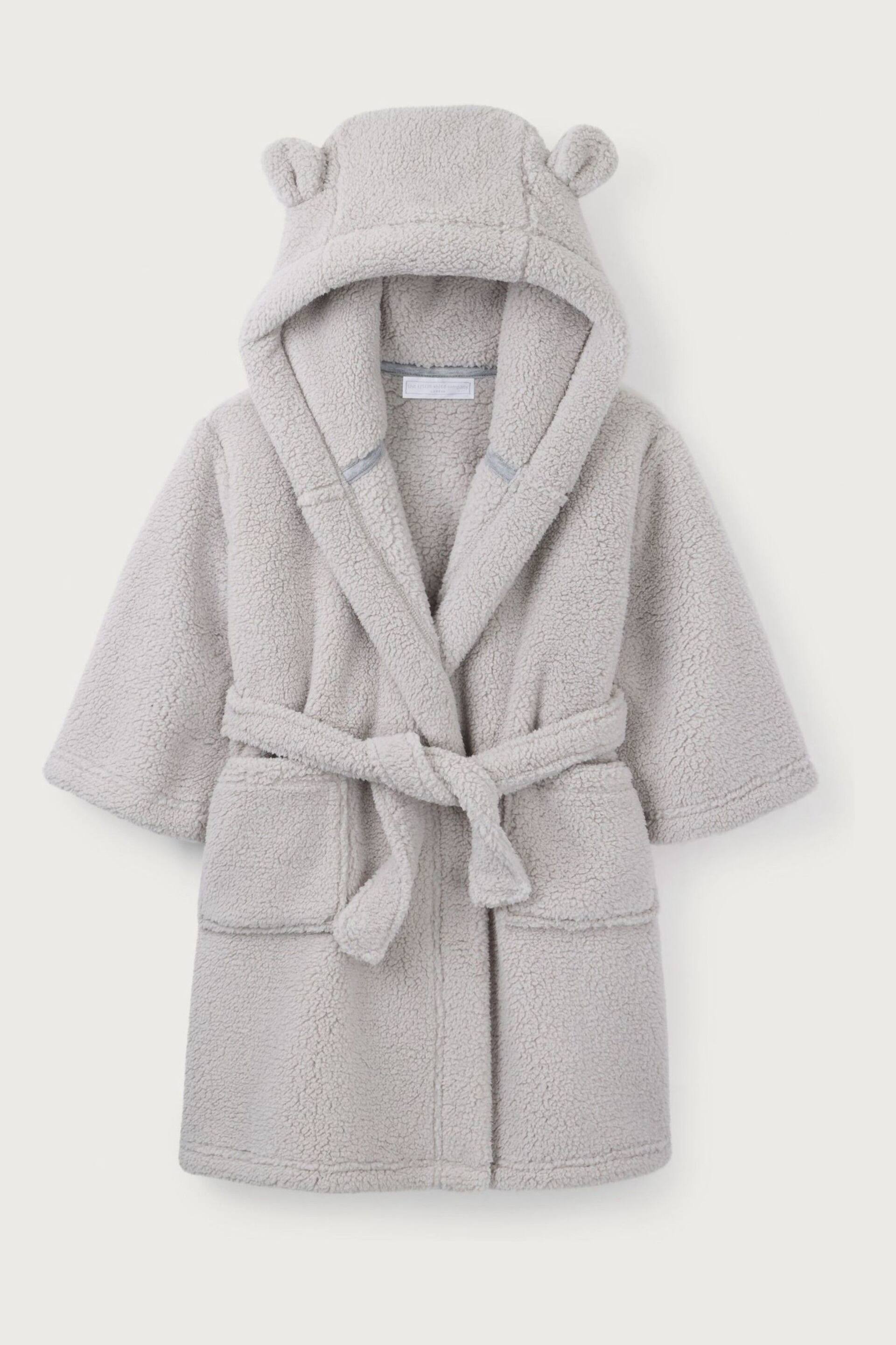 The White Company Grey Teddy Snuggle Robe - Image 1 of 2