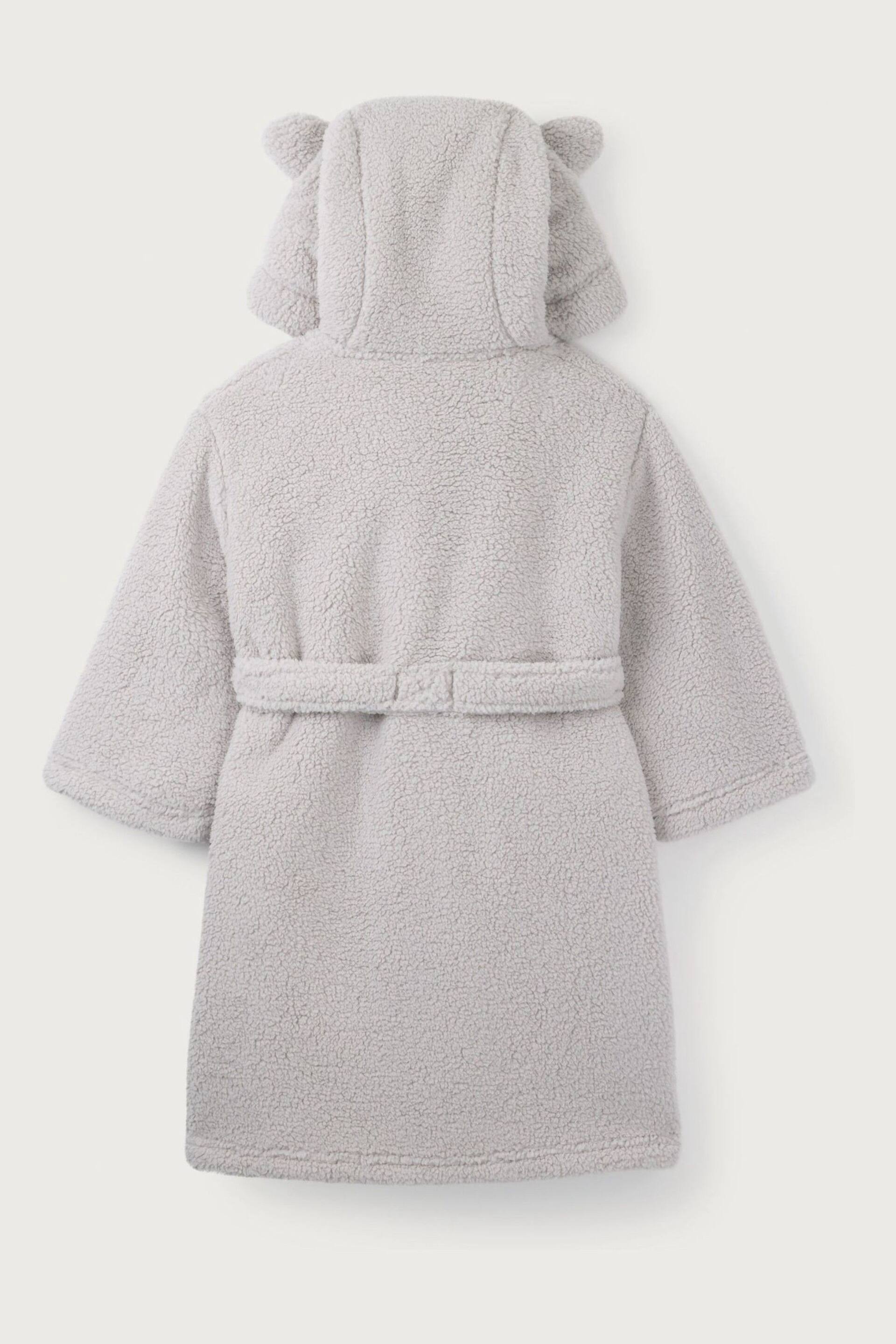 The White Company Grey Teddy Snuggle Robe - Image 2 of 2