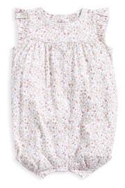 Mamas & Papas Pink Ditsy Floral Jersey Shortie Romper - Image 2 of 3