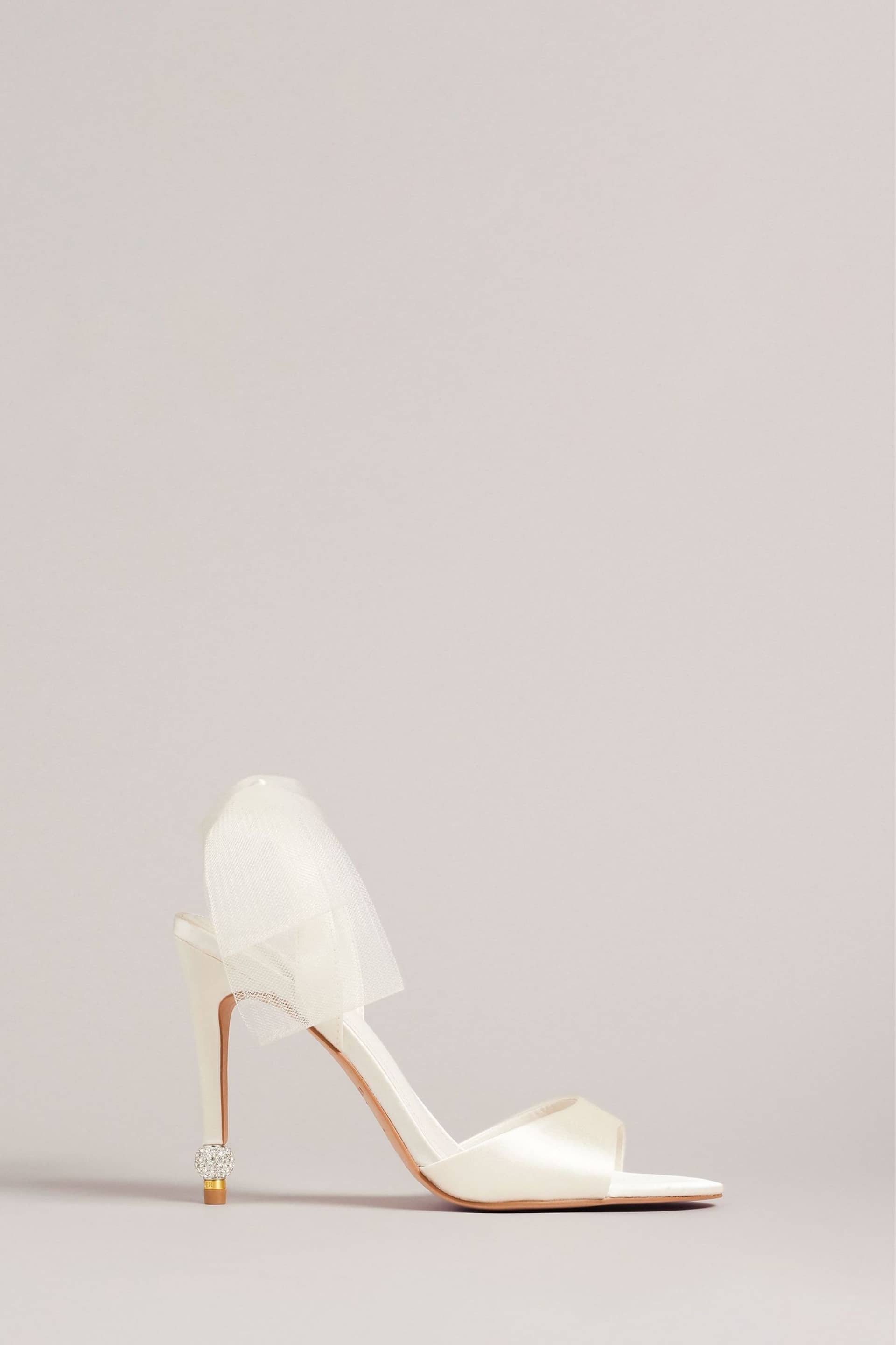 Ted Baker Natural Harinas Oversized Bow Back Sandals - Image 1 of 5