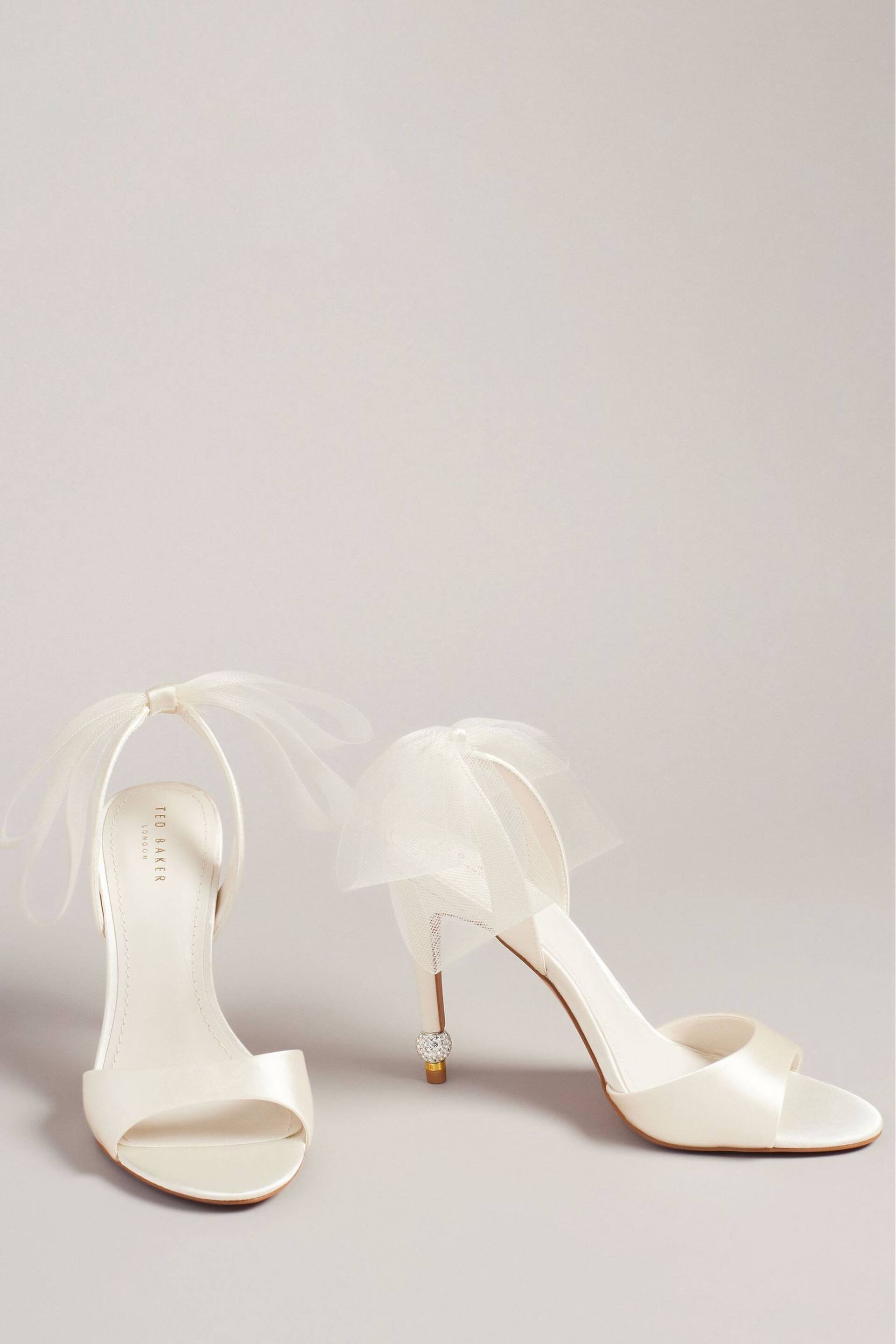 Ted Baker Natural Harinas Oversized Bow Back Sandals - Image 4 of 5