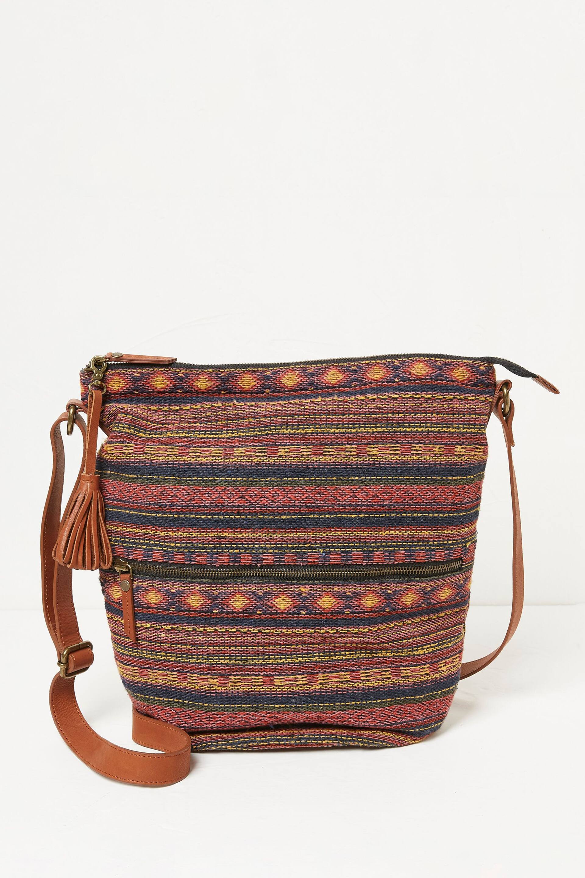 FatFace Orange Evalie Woven Bag - Image 1 of 2