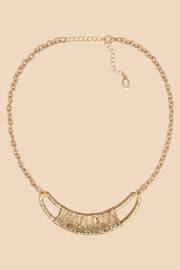 White Stuff Gold Tone Mae Metal Wrap Necklace - Image 1 of 2